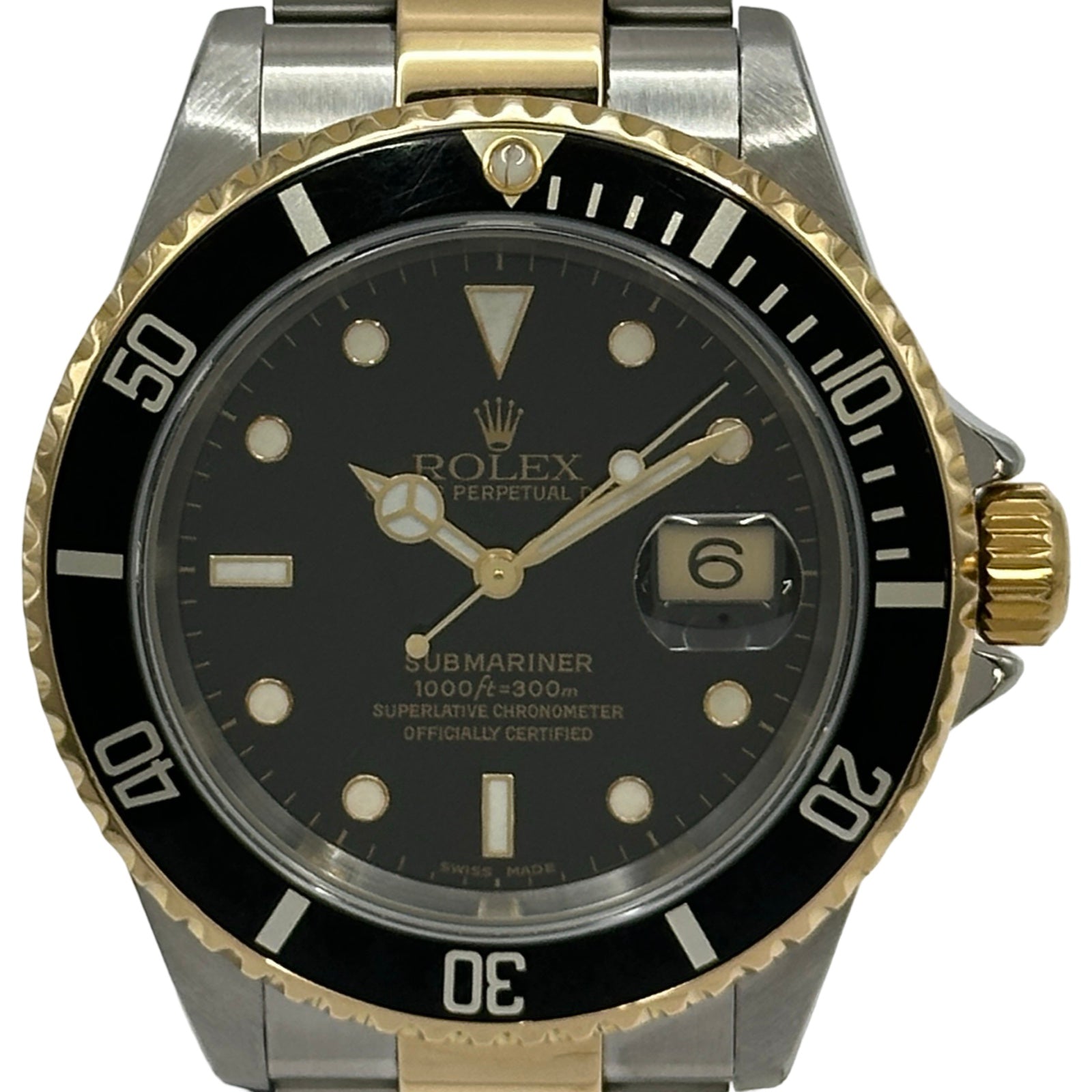 ロレックス ROLEX サブマリーナ 16613 ブラック ゴールド/ステンレス