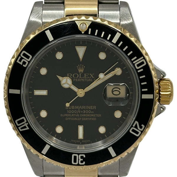 ロレックス ROLEX サブマリーナ 16613 ブラック ゴールド/ステンレス