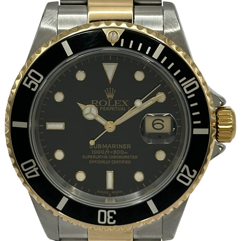 ロレックス ROLEX サブマリーナ 16613 ブラック ゴールド/ステンレス