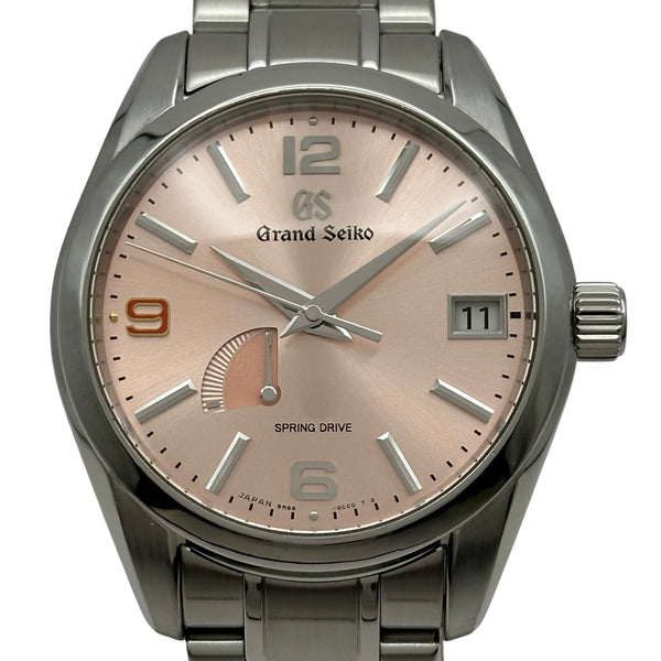 グランドセイコー Grand Seiko スプリングドライブ AJHH スペシャルリミテッドエディション SBGA371(9R65-0CN0) ピンク ステンレススチール 自動巻き メンズ 腕時計 グランドセイコー Grand Seiko スプリングドライブ AJHH スペシャル