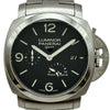 パネライ PANERAI ルミノール 1950 3デイズ GMT パワーリザーブ PAM00347 ブラック ステンレススチール 自動巻き メンズ 腕時計