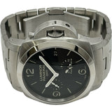 パネライ PANERAI ルミノール 1950 3デイズ GMT パワーリザーブ PAM00347 ブラック ステンレススチール 自動巻き メンズ 腕時計