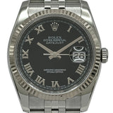 ロレックス ROLEX デイトジャスト36 116234 ブラック ホワイトゴールド/ステンレススチール 自動巻き メンズ 腕時計