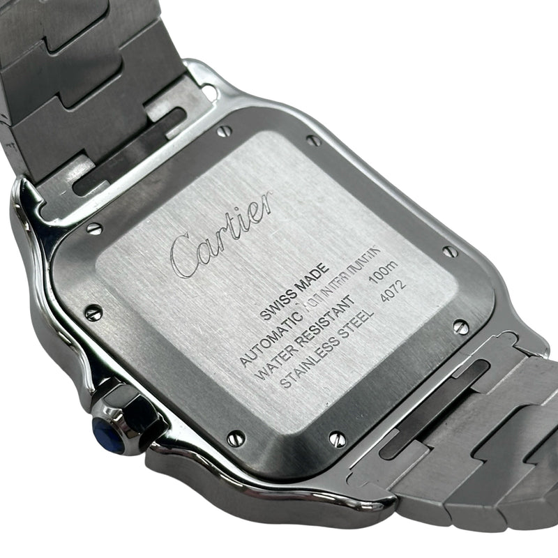 カルティエ Cartier サントス ドゥカルティエ LM WSSA0030 ブルー ステンレススチール 自動巻き メンズ 腕時計 カルティエ Cartier サントス ドゥ カルティエ LM WSSA0030