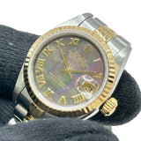 ロレックス ROLEX デイトジャスト 79173NR ブラックシェル ゴールド/ステンレススチール 自動巻き レディース 腕時計