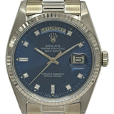 ロレックス ROLEX デイデイト 18039A ブルー ホワイトゴールド 自動巻き メンズ 腕時計