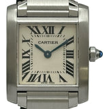 カルティエ Cartier タンクフランセーズSM W51008Q3 シルバー ステンレススチール クオーツ レディース 腕時計