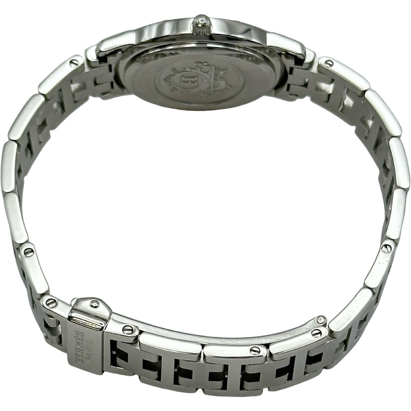 エルメス HERMES クリッパーオーバル CO1.210 ホワイト ステンレス
