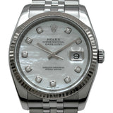 ロレックス ROLEX デイトジャスト 36 116234NG ホワイトシェル ホワイトゴールド 自動巻き メンズ 腕時計