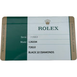 ロレックス ROLEX デイトジャスト41 126334G ブラック ホワイトゴールド/ステンレススチール 自動巻き メンズ 腕時計
