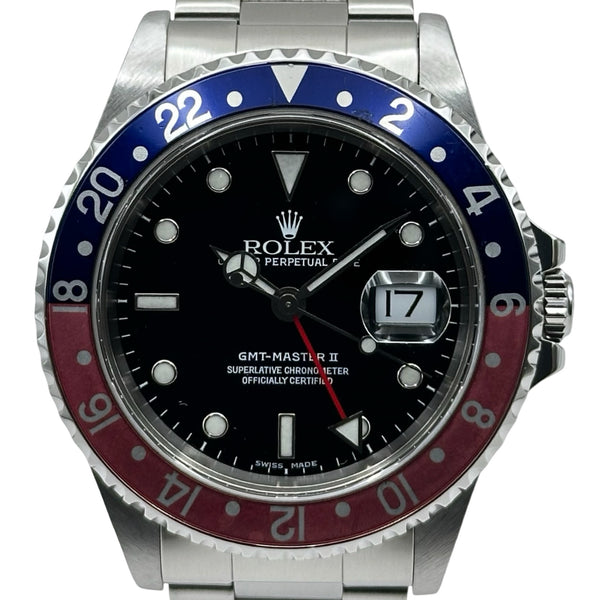 ロレックス ROLEX GMTマスター2 16710 ブラック ステンレススチール
