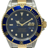 ロレックス ROLEX サブマリーナ 16613 ブルー ゴールド/ステンレススチール 自動巻き メンズ 腕時計