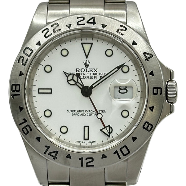 ロレックス ROLEX エクスプローラー2 16570 ホワイト ステンレス