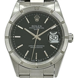 ロレックス ROLEX オイスターパーペチュアル デイト 15210 ブラック ステンレススチール 自動巻き メンズ 腕時計