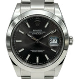 ロレックス ROLEX デイトジャスト 41 126300 スレート(ダークロジウム) ステンレススチール 自動巻き メンズ 腕時計