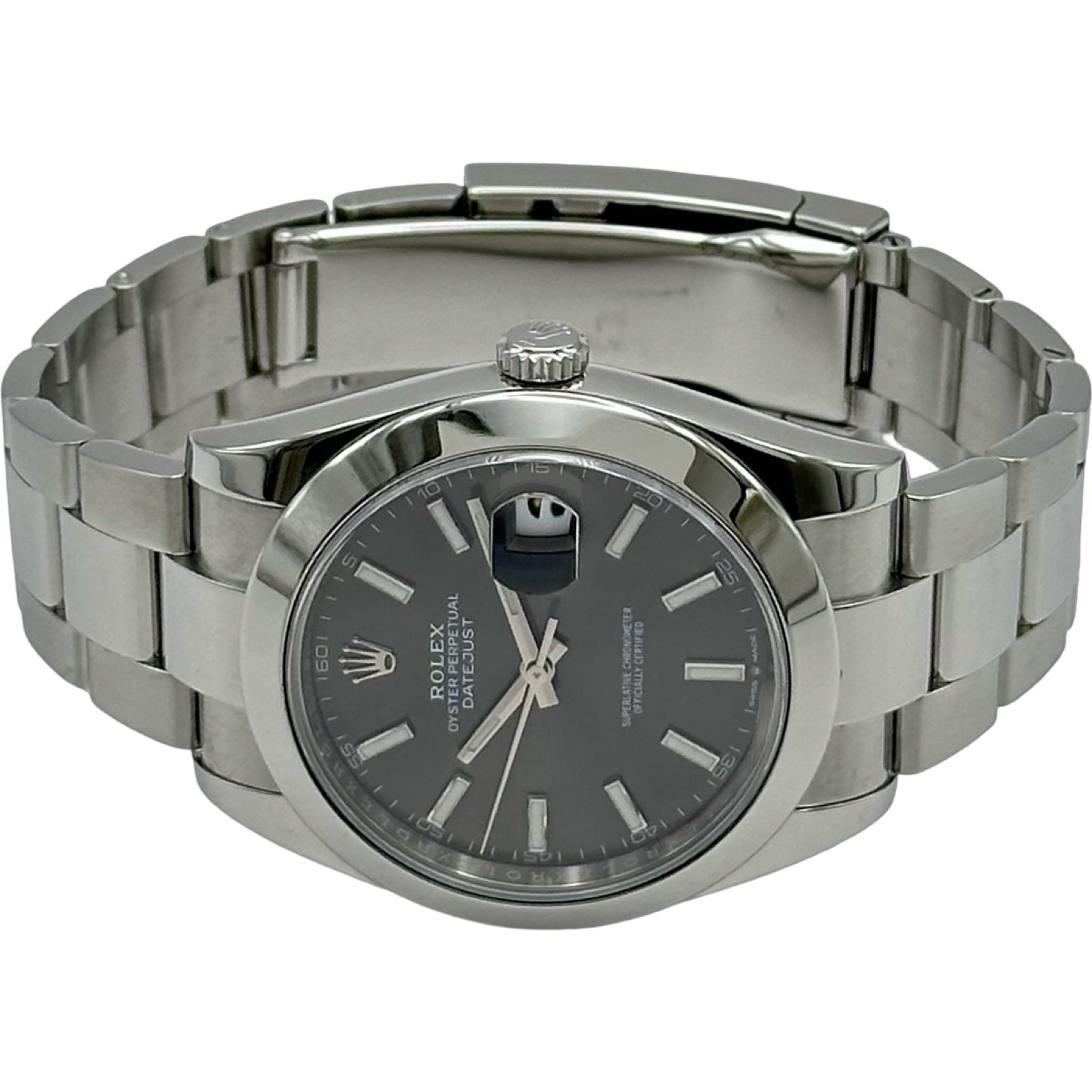 ロレックス ROLEX デイトジャスト 41 126300 スレート(ダークロジウム