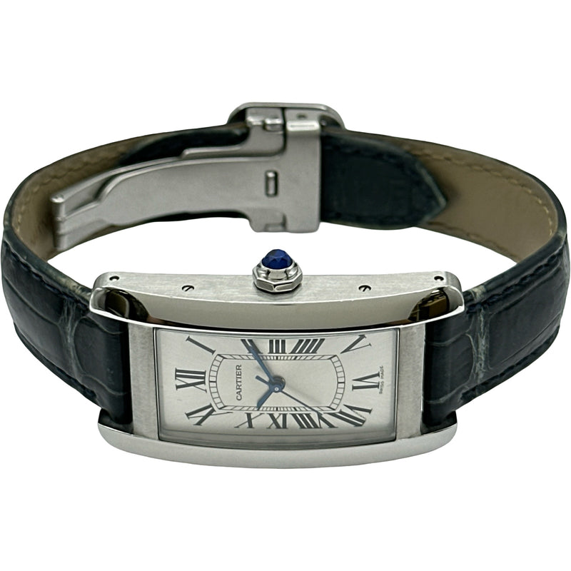 カルティエ Cartier タンクアメリカンMM WSTA0017 シルバー SS メンズ 腕時計 カルティエ Cartier タンク アメリカン MM WSTA0017 シルバー