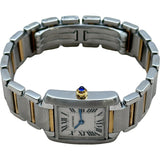 カルティエ Cartier タンクフランセーズ SM W51007Q4 ホワイト イエローゴールド/ステンレススチール クオーツ レディース 腕時計