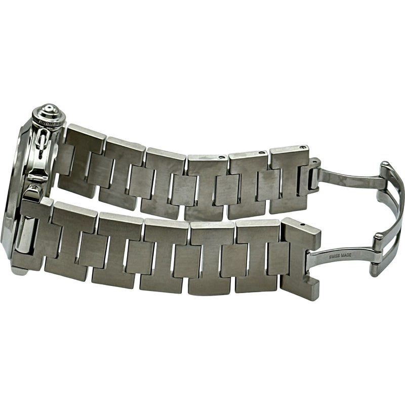 カルティエ Cartier パシャC 35mm ビッグデイト W31053M7 ブラック