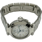 カルティエ Cartier パシャC ビッグデイト W31044M7 ホワイト ステンレススチール 自動巻き メンズ 腕時計