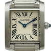 カルティエ Cartier タンクフランセーズ SM W51008Q3 ホワイト ステンレススチール クオーツ レディース 腕時計