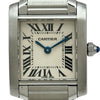 カルティエ Cartier タンクフランセーズ SM W51008Q3 ホワイト ステンレススチール クオーツ レディース 腕時計
