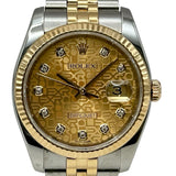 ロレックス ROLEX デイトジャスト36 ホリコン 116233G ゴールド(ホリコン) ゴールド/ステンレススチール 自動巻き メンズ 腕時計