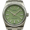 ロレックス ROLEX オイスターパーペチュアル 34 124200 ピスタチオグリーン ステンレススチール 自動巻き ユニセックス 腕時計