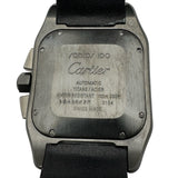 カルティエ Cartier サントス100クロノ XL w2020005 ブラック ステンレススチール・チタン 自動巻き メンズ 腕時計