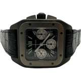 カルティエ Cartier サントス100クロノ XL w2020005 ブラック ステンレススチール・チタン 自動巻き メンズ 腕時計