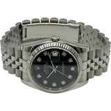 ロレックス ROLEX デイトジャスト36 116234G ブラック ホワイトゴールド/ステンレススチール　 自動巻き メンズ 腕時計