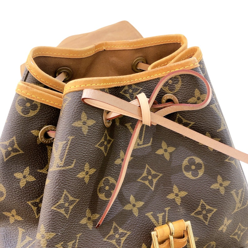 ルイ・ヴィトン LOUIS VUITTON モンスリ M51135 ブラウン　 モノグラム レディース リュック・デイパック