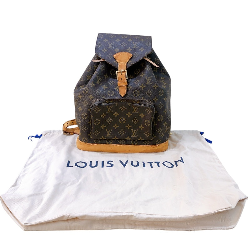 ルイ・ヴィトン LOUIS VUITTON モンスリ M51135 ブラウン　 モノグラム レディース リュック・デイパック