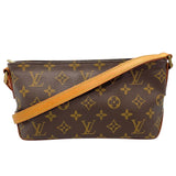 ルイ・ヴィトン LOUIS VUITTON トロター M51240 ブラウン モノグラムキャンバス レディース ショルダーバッグ