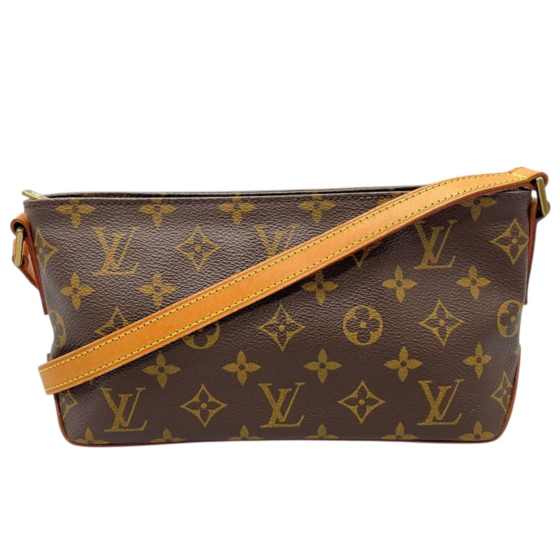 ルイ・ヴィトン LOUIS VUITTON トロター M51240 ブラウン モノグラムキャンバス レディース ショルダーバッグ
