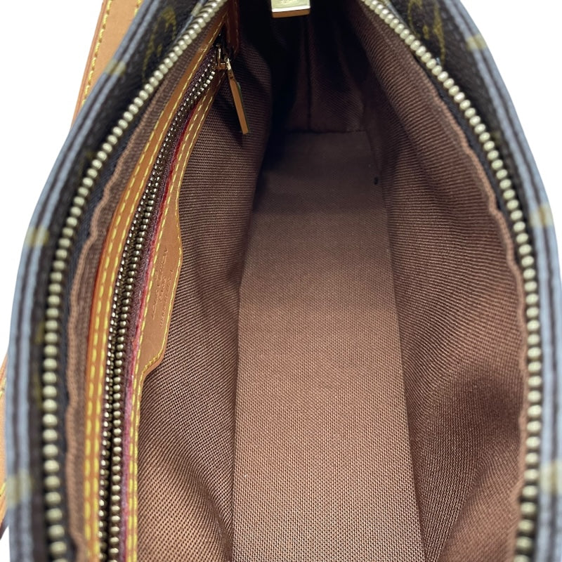 ルイ・ヴィトン LOUIS VUITTON トロター M51240 ブラウン モノグラムキャンバス レディース ショルダーバッグ