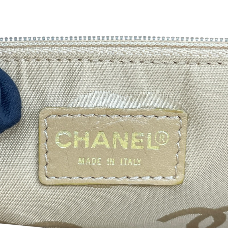 シャネル CHANEL ワイルドステッチハンドバッグ ベージュ　ゴールド金具 レザー レディース ハンドバッグ
