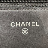 シャネル CHANEL ココマークチェーンウォレット ブラック/シルバー キャビアスキン レディース ショルダーバッグ