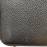 シャネル CHANEL ココマークチェーンウォレット ブラック/シルバー キャビアスキン レディース ショルダーバッグ
