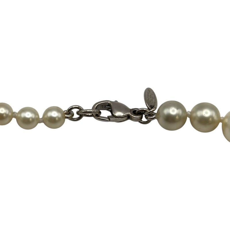 シャネル CHANEL ココマーク ロングパールネックレス 09V ホワイト