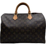 ルイ・ヴィトン LOUIS VUITTON スピーディ35 M41524 ブラウン モノグラムキャンバス レディース ハンドバッグ