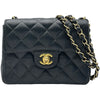 シャネル CHANEL ミニマトラッセ18 A01115 8番台 ブラック ゴールド金具 キャビアスキン レディース ショルダーバッグ