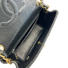 シャネル CHANEL ミニマトラッセ18 A01115 8番台 ブラック ゴールド金具 キャビアスキン レディース ショルダーバッグ