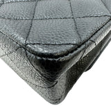 シャネル CHANEL マトラッセ25 A01112 14番台 ブラック シルバー金具 キャビアスキン レディース ショルダーバッグ