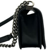 シャネル CHANEL ボーイシャネル25 Vステッチ A67086 26番台 ブラック/シルバー金具 カーフ レディース ショルダーバッグ