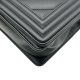 シャネル CHANEL ボーイシャネル25 Vステッチ A67086 26番台 ブラック/シルバー金具 カーフ レディース ショルダーバッグ