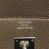 エルメス HERMES バーキン40 □R刻 エトゥープ シルバー金具 トゴ メンズ ハンドバッグ