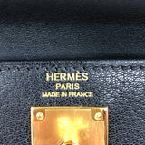 エルメス HERMES ケリーエラン B刻 ブラック ゴールド金具 シェーブル レディース ショルダーバッグ