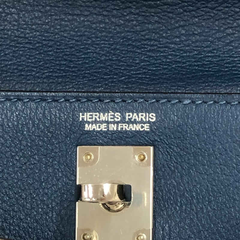 エルメス HERMES ケリーダンス D刻 ディープブルー シルバー金具 エヴァーカラー レディース ショルダーバッグ