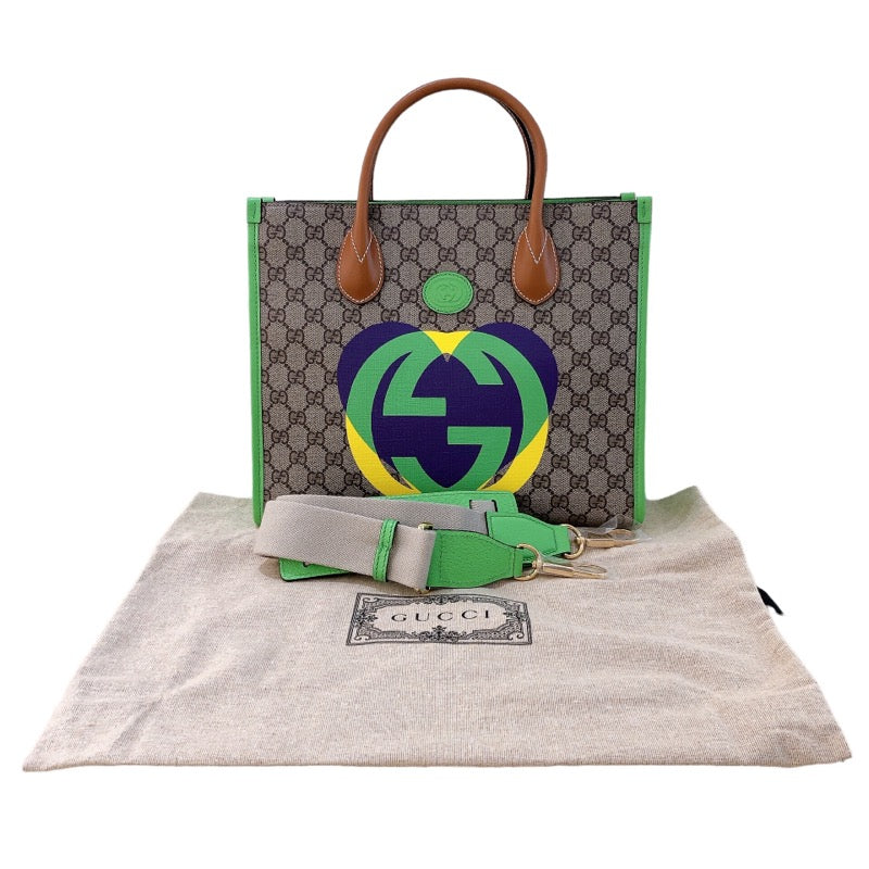 グッチ GUCCI 2Wayスモールトートバッグ 680956 マルチカラー ゴールド金具 GGキャンバス レディース ハンドバッグ